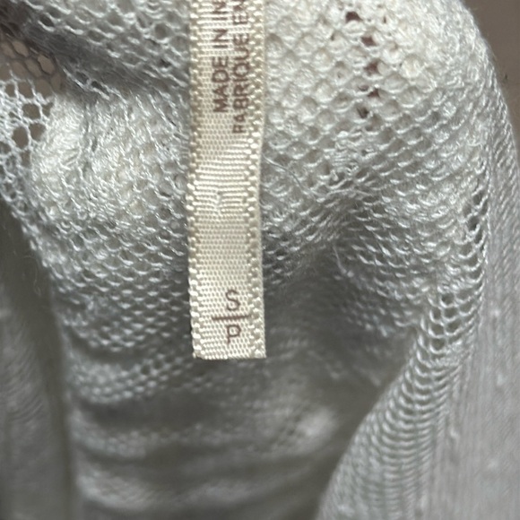 FREE PEOPLE Cream/Black Floral Print Lace Blouse Size Small - Picture 4 of 5